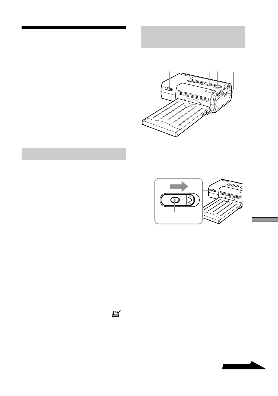 Printing images with print mark (dpof print), Assigning a print mark, Bulk printing of images with print mark | Mark | Sony DPP-MP1 User Manual | Page 15 / 104