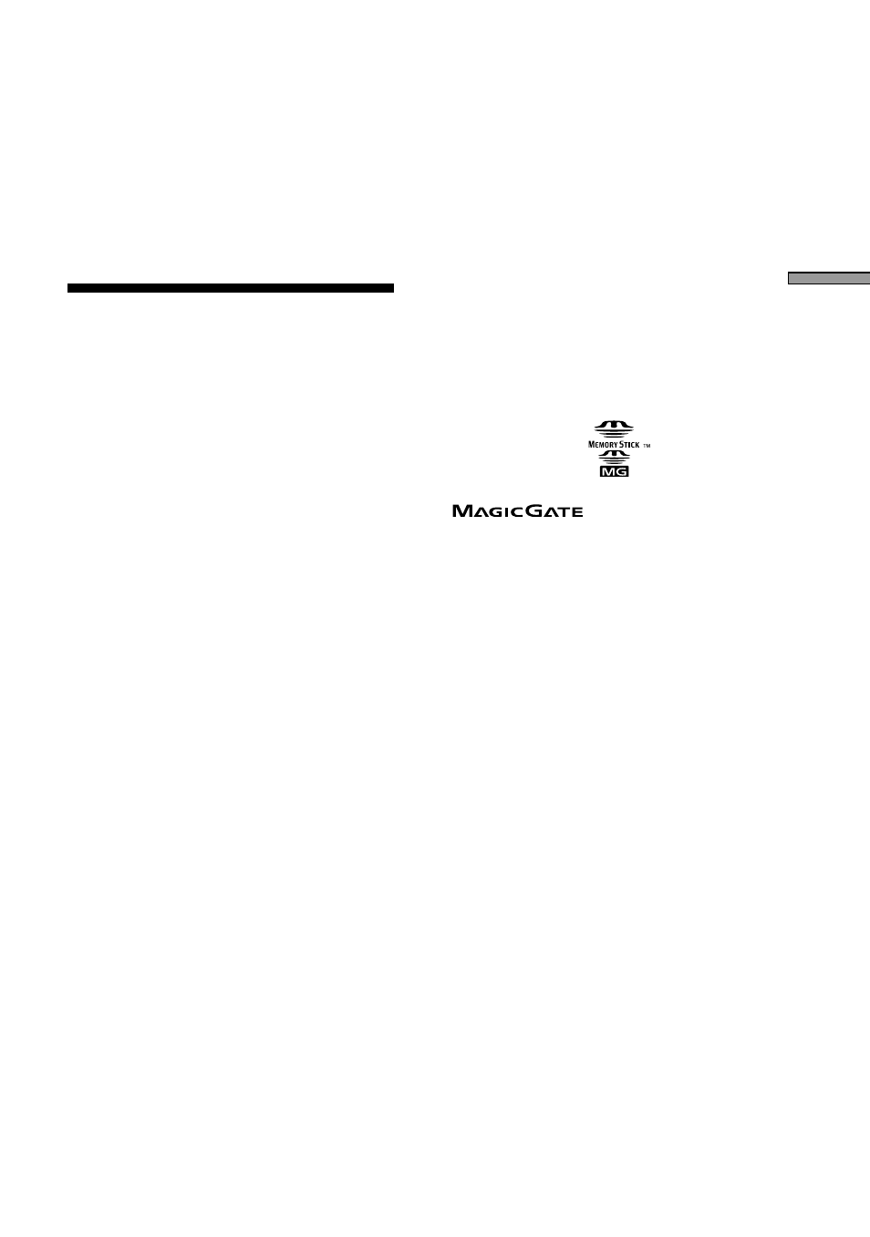 Memory stick | Sony DPP-MP1 User Manual | Page 61 / 104