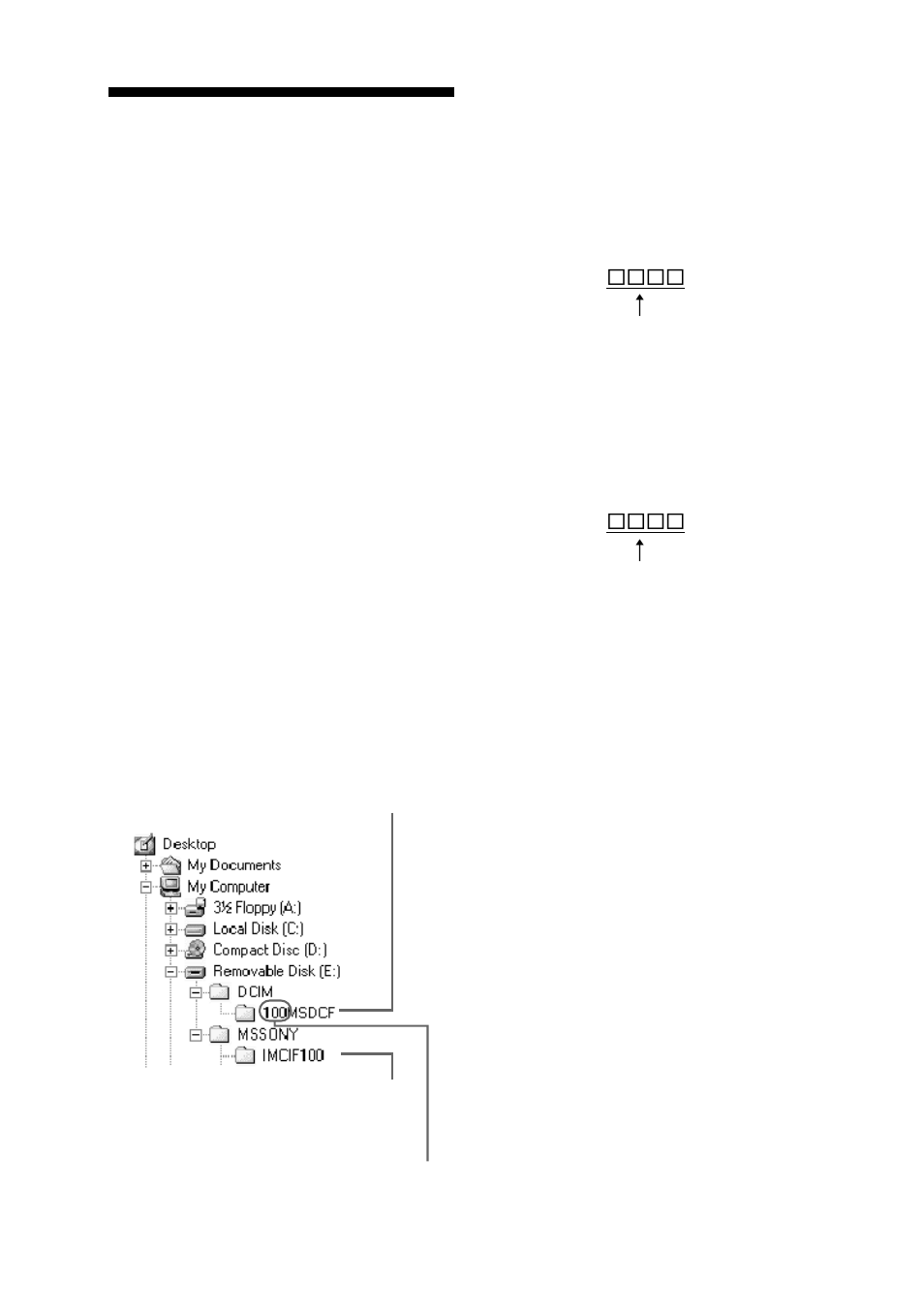 Archivos de imágenes y nombres de archivos | Sony DPP-MP1 User Manual | Page 96 / 104