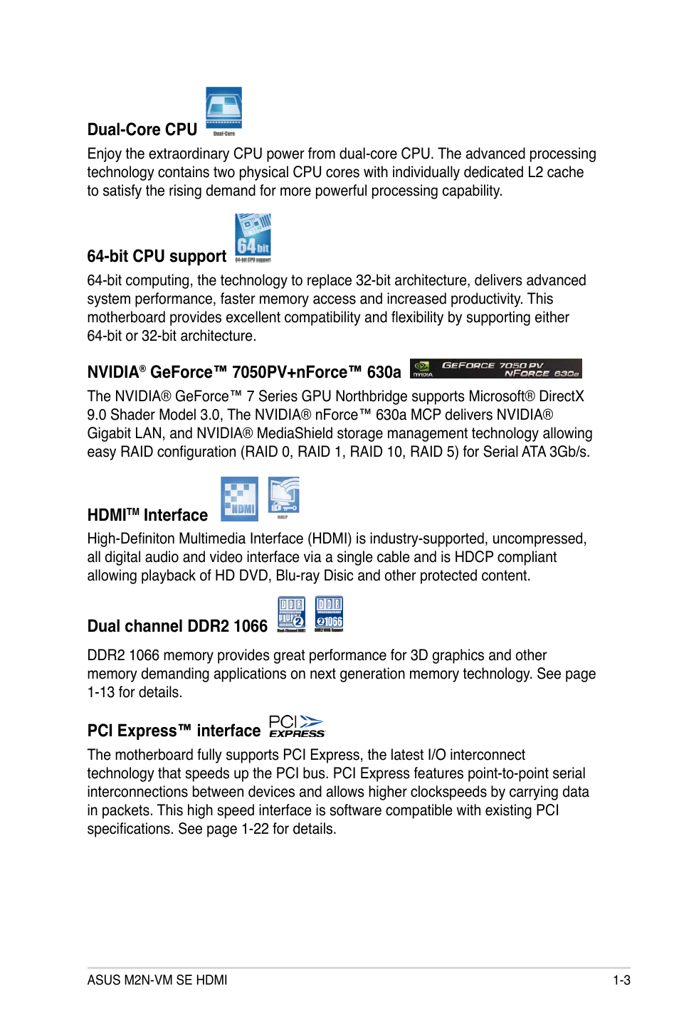 Asus M2N-VM SE HDMI User Manual | Page 15 / 98