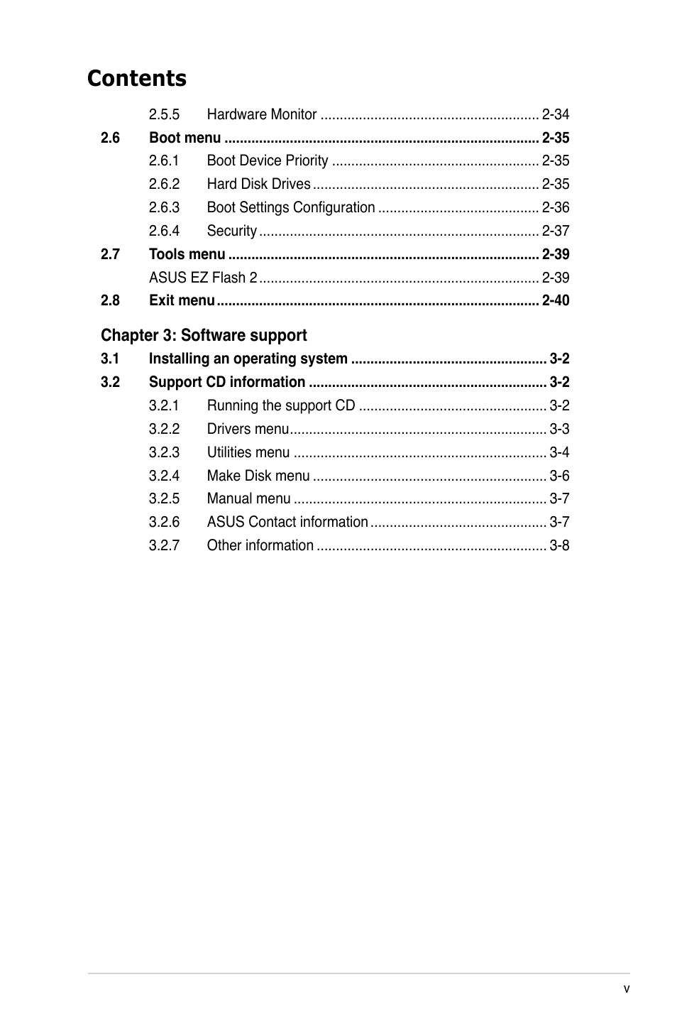 Asus M2N-VM SE HDMI User Manual | Page 5 / 98