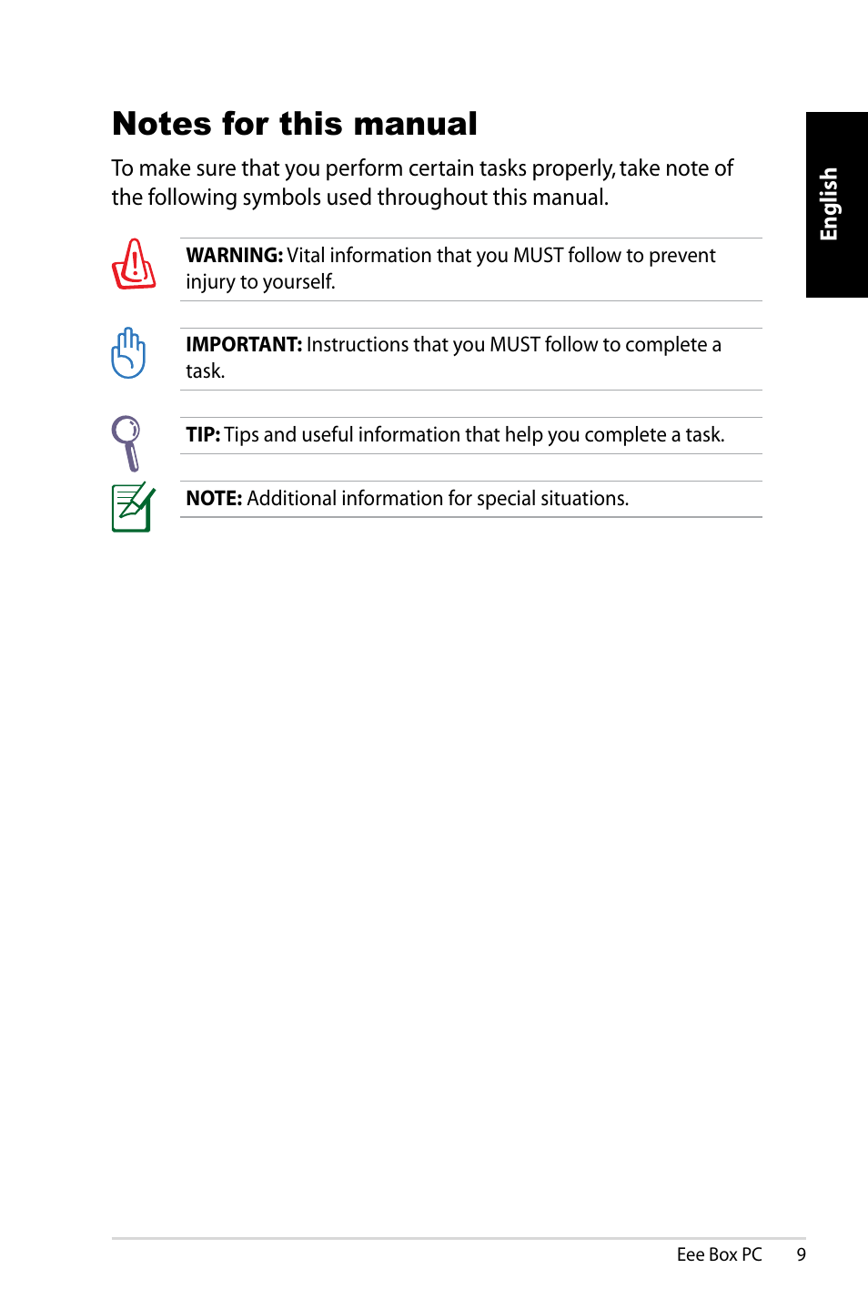 Asus B202 User Manual | Page 9 / 130