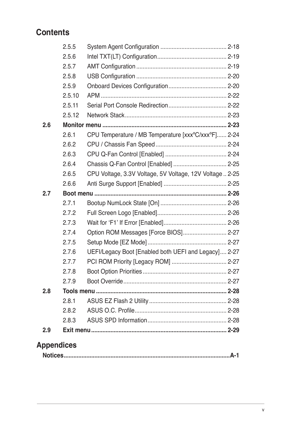 Asus P8Q77-M User Manual | Page 5 / 78