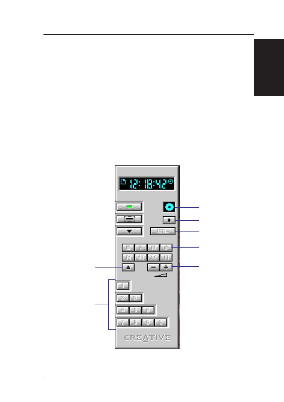 Vi. software reference, Creative remote | Asus MEZ-VM User Manual | Page 69 / 80