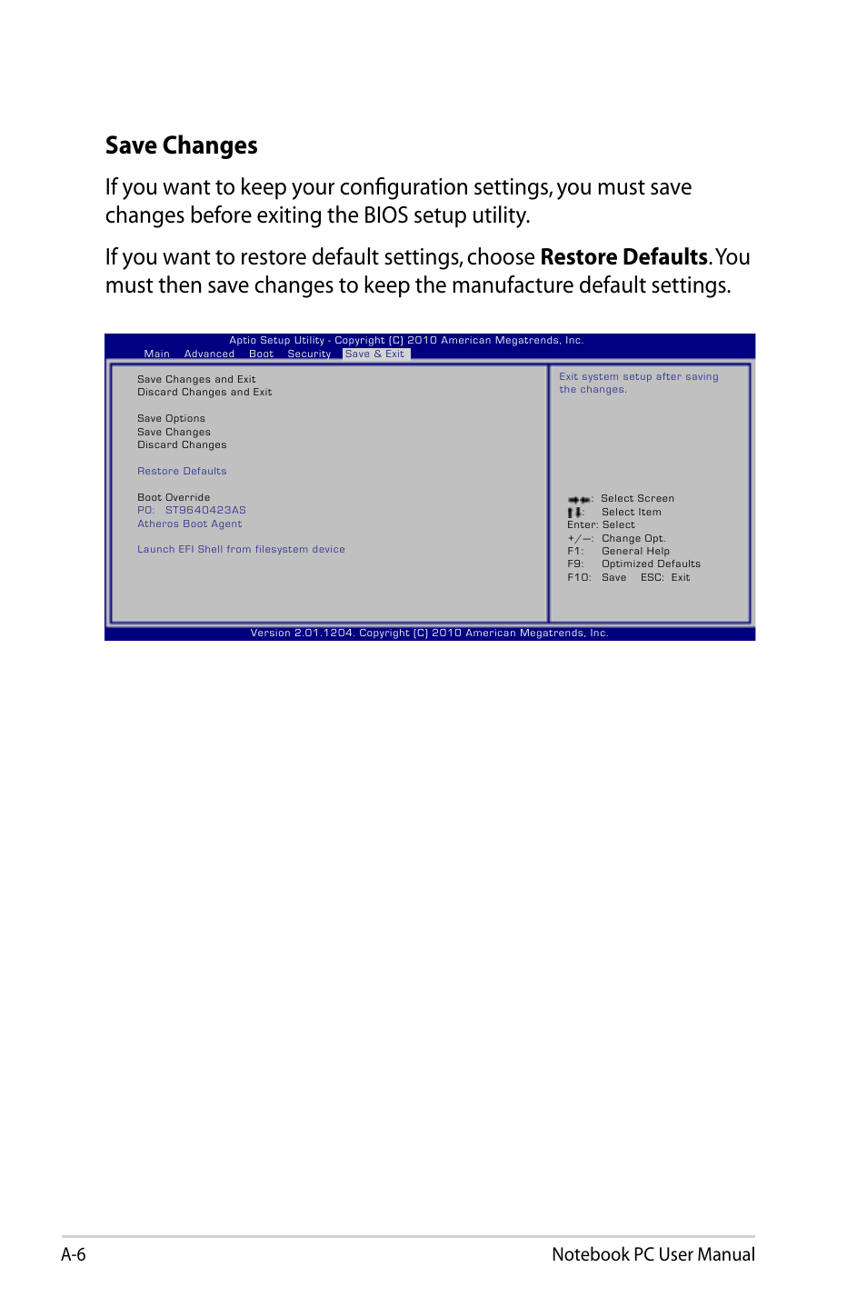 Save changes | Asus U47VC User Manual | Page 76 / 108