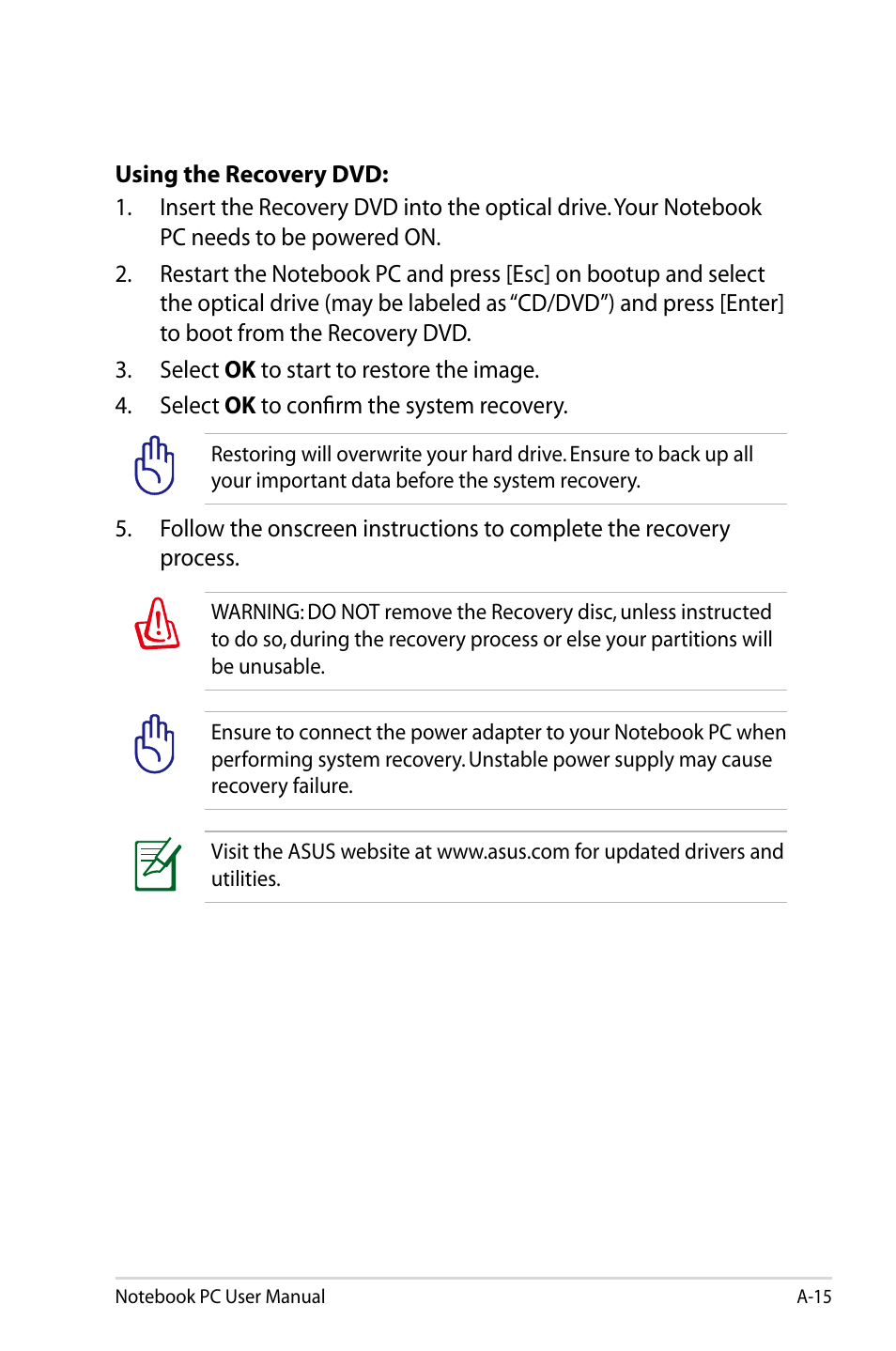 Asus U47VC User Manual | Page 85 / 108