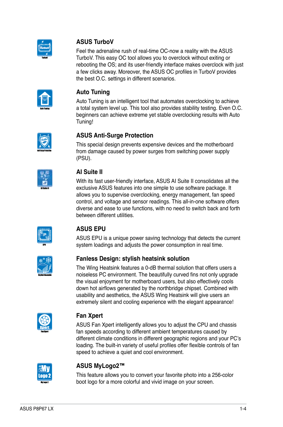 Asus P8P67 LX User Manual | Page 15 / 77