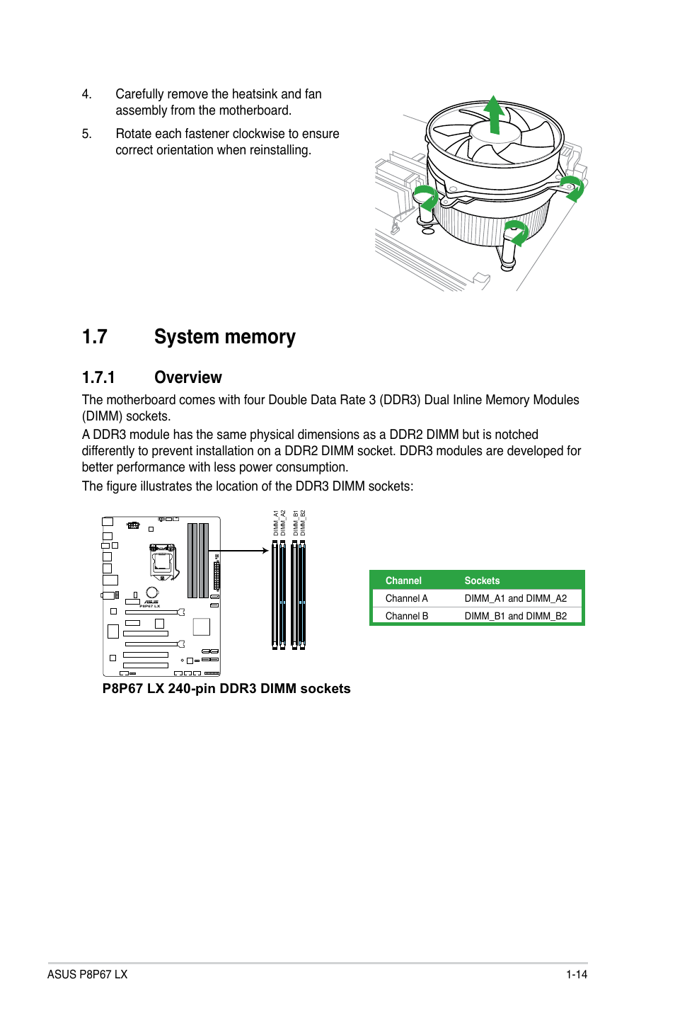 1 overview | Asus P8P67 LX User Manual | Page 25 / 77