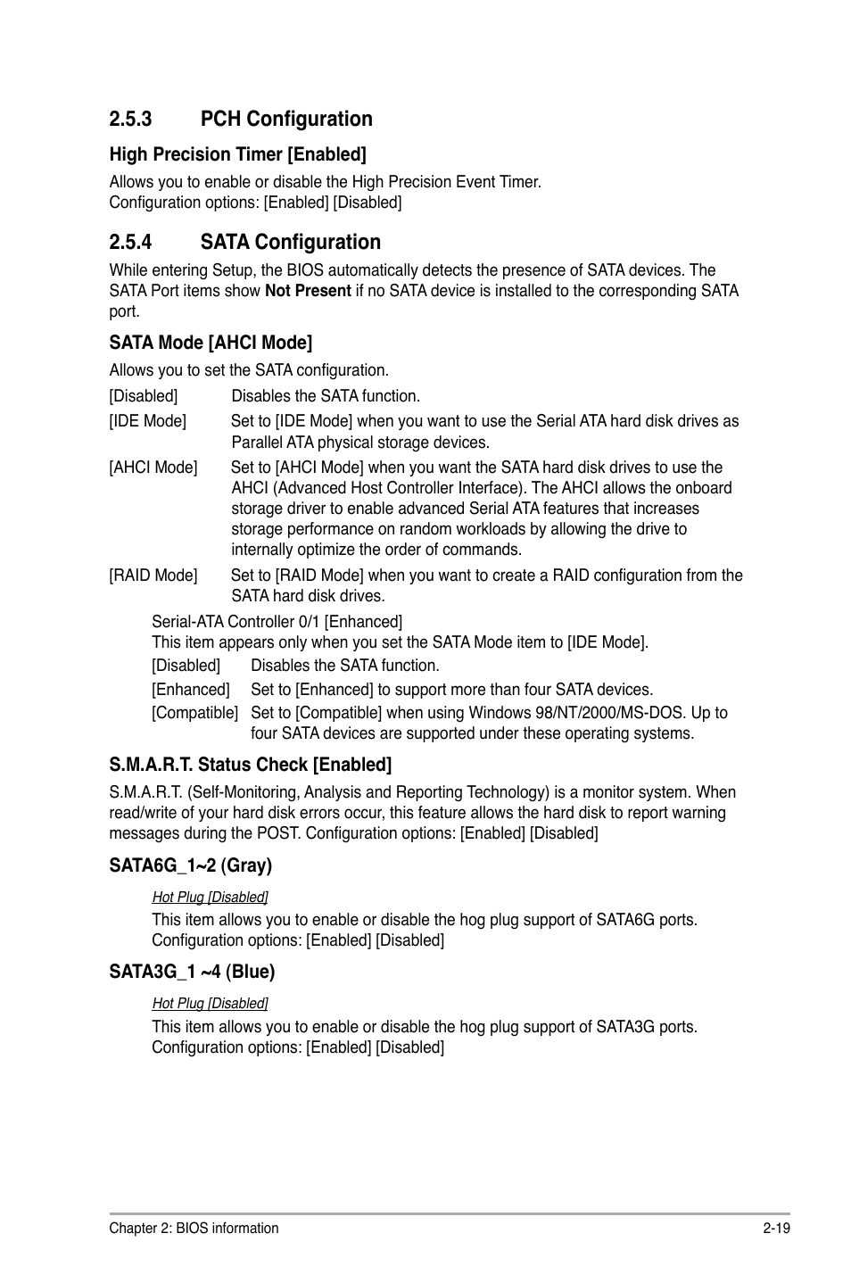 3 pch configuration, 4 sata configuration | Asus P8P67 LX User Manual | Page 66 / 77