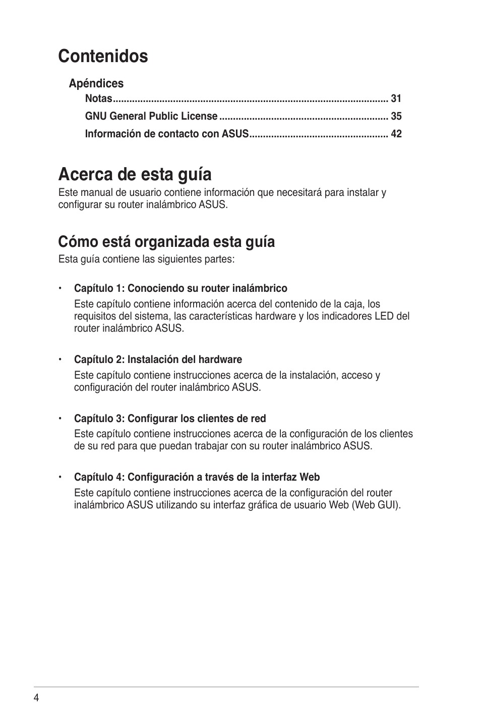 Asus DSL-G31 User Manual | Page 4 / 42