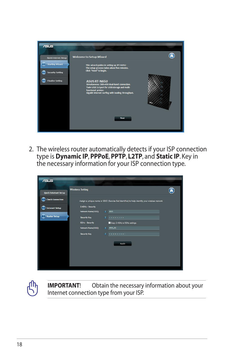 Asus RT-N65U User Manual | Page 18 / 70