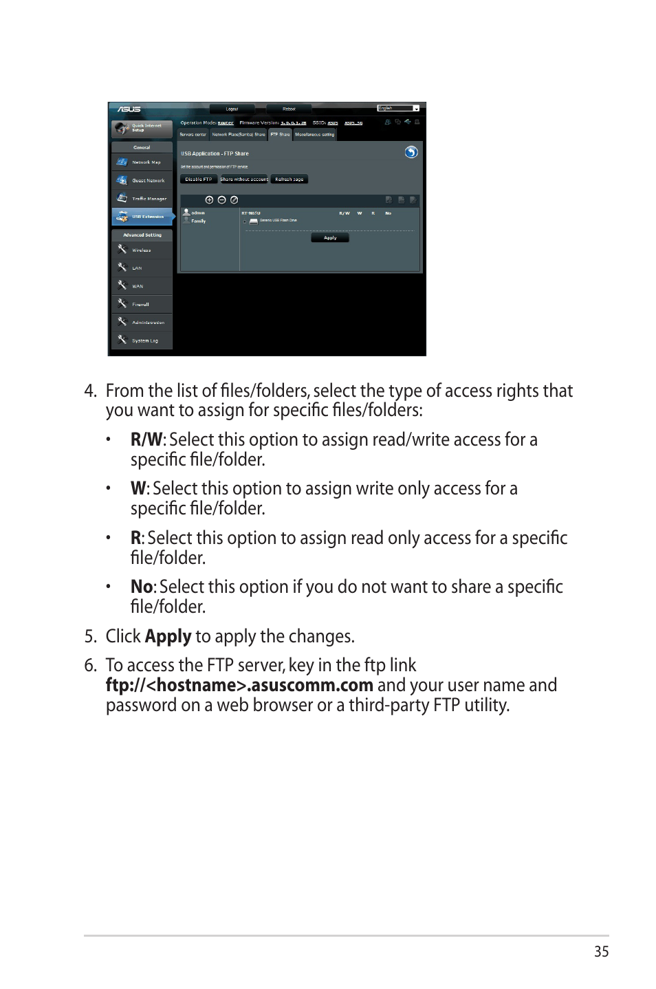 Asus RT-N65U User Manual | Page 35 / 70