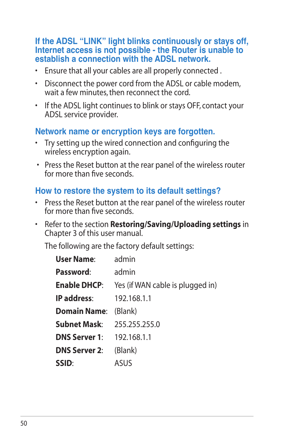 Asus RT-N65U User Manual | Page 50 / 70
