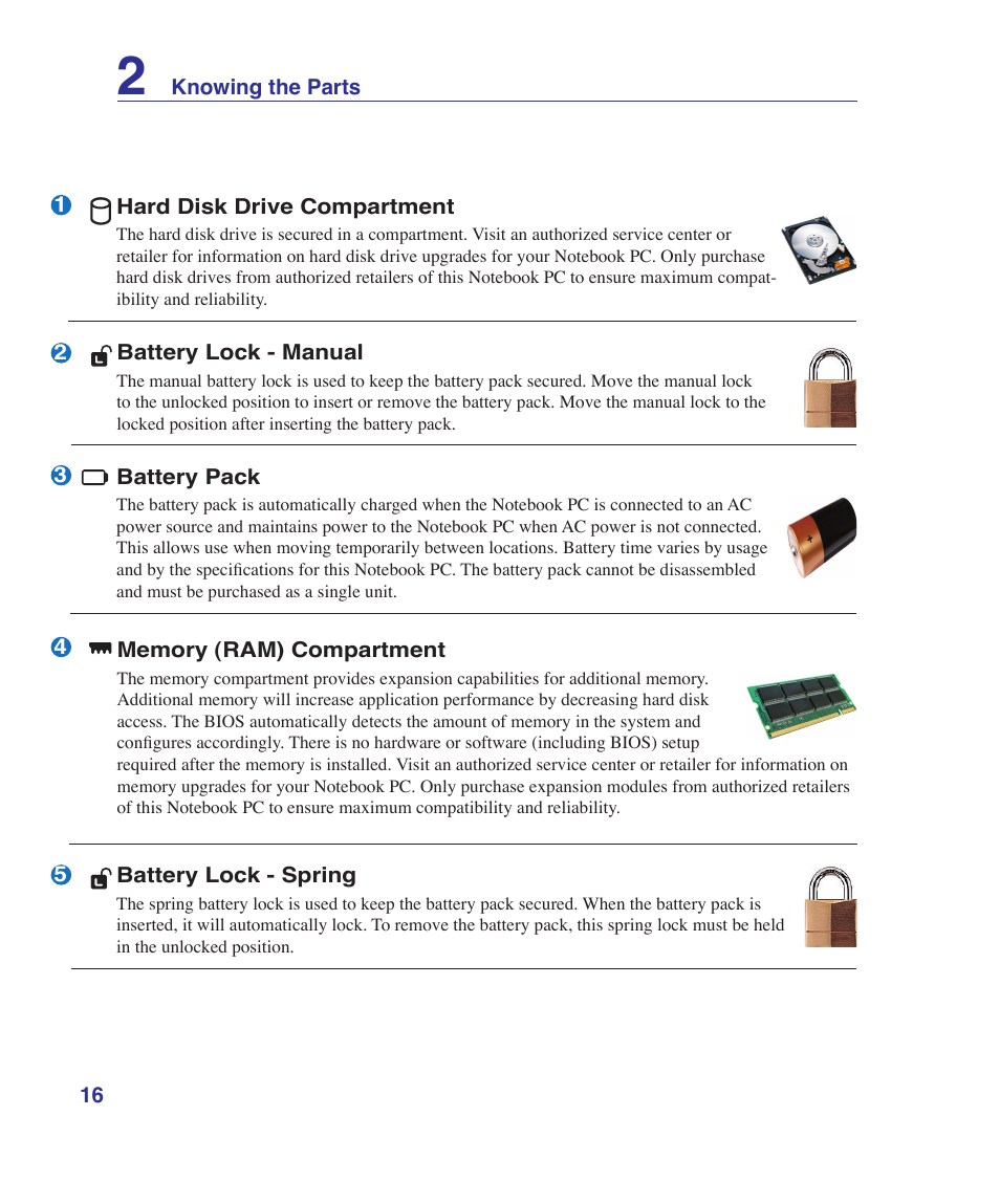 Asus UL30VT User Manual | Page 16 / 82