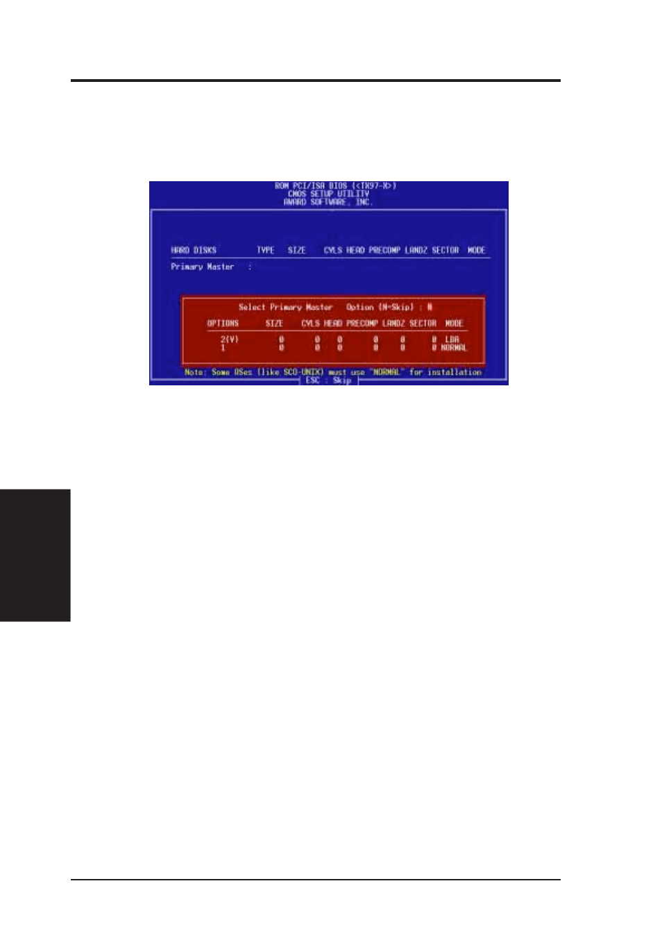 Iv. bios software, Ide hdd auto detection | Asus TX97-X User Manual | Page 54 / 80