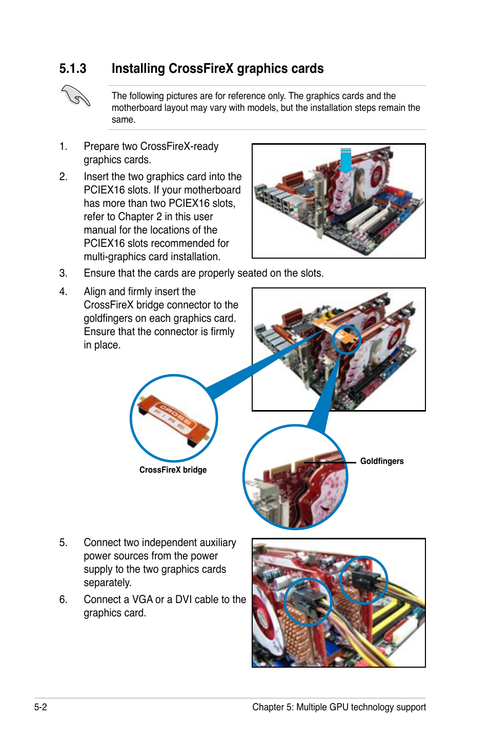 3 installing crossfirex graphics cards, Installing crossfirex graphics cards -2 | Asus P6T6 WS Revolution User Manual | Page 184 / 192