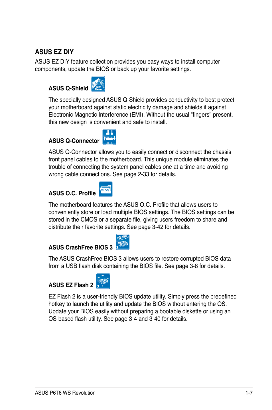 Asus P6T6 WS Revolution User Manual | Page 23 / 192