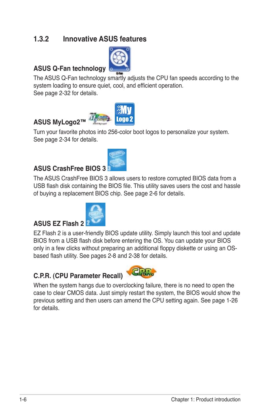 2 innovative asus features | Asus M3A78-EMH HDMI User Manual | Page 18 / 100