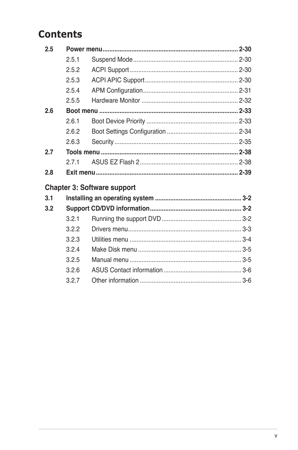 Asus M3A78-EMH HDMI User Manual | Page 5 / 100