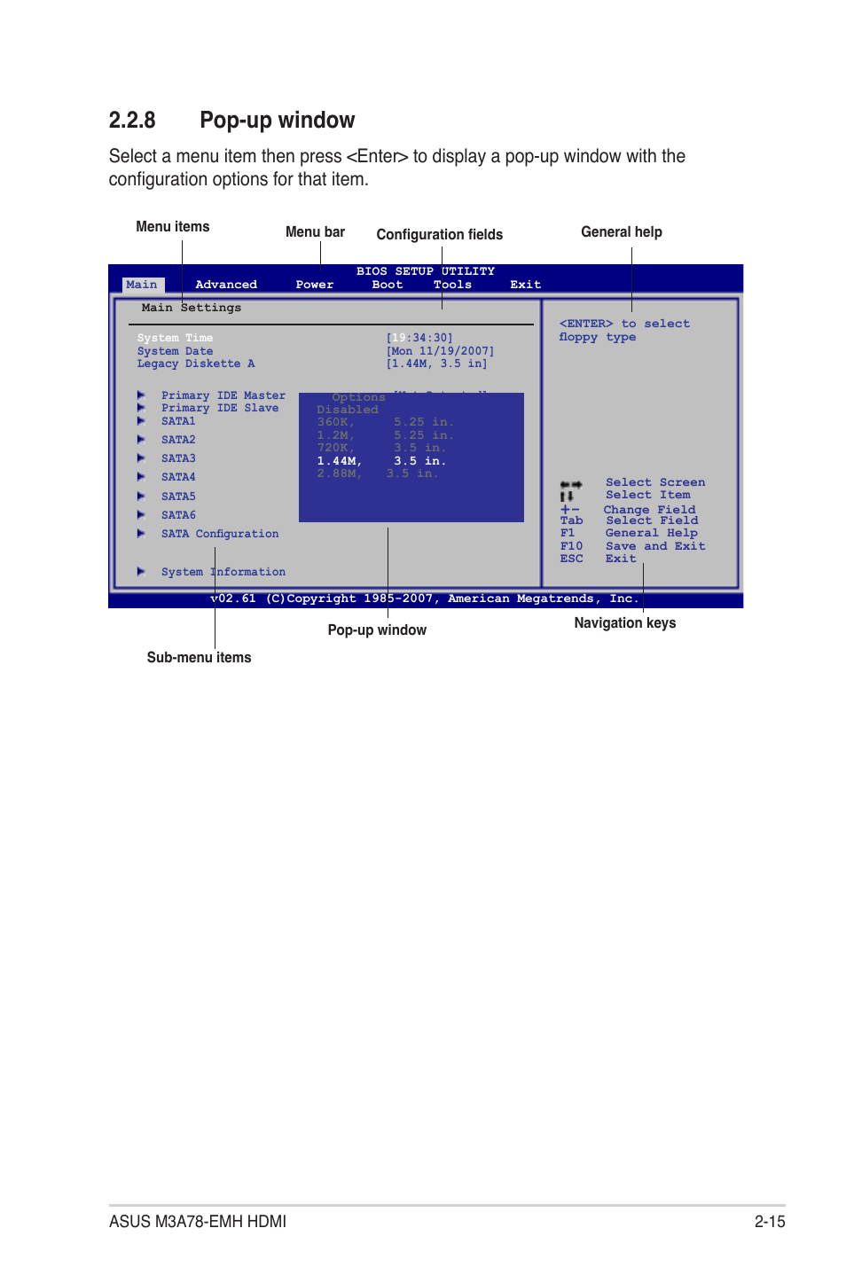 8 pop-up window | Asus M3A78-EMH HDMI User Manual | Page 67 / 100