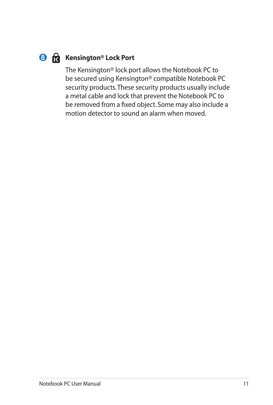 Asus K72Dr User Manual | Page 11 / 30