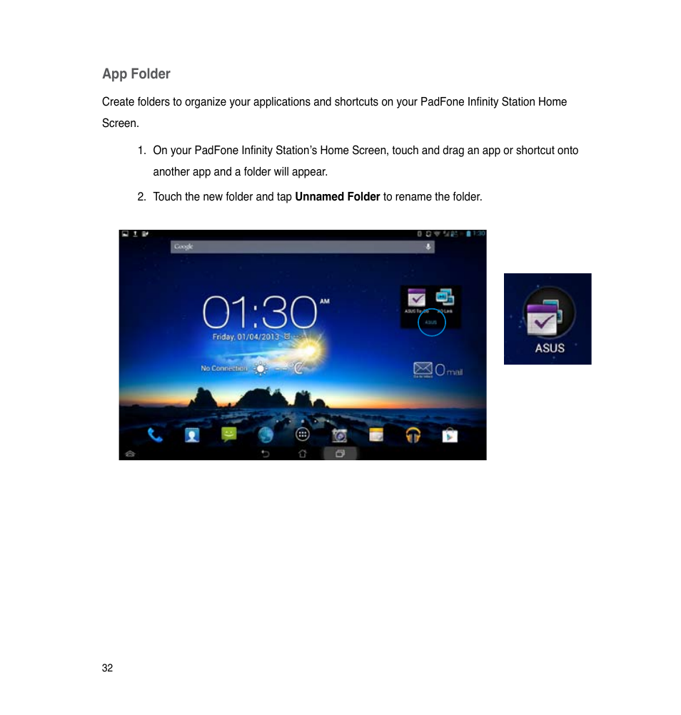 App folder | Asus PadFone Infinity User Manual | Page 32 / 74