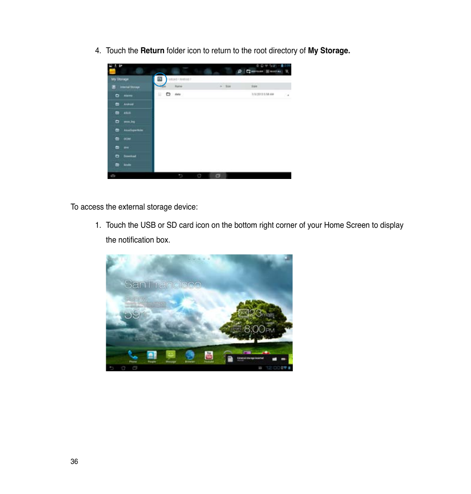 Asus PadFone Infinity User Manual | Page 36 / 74