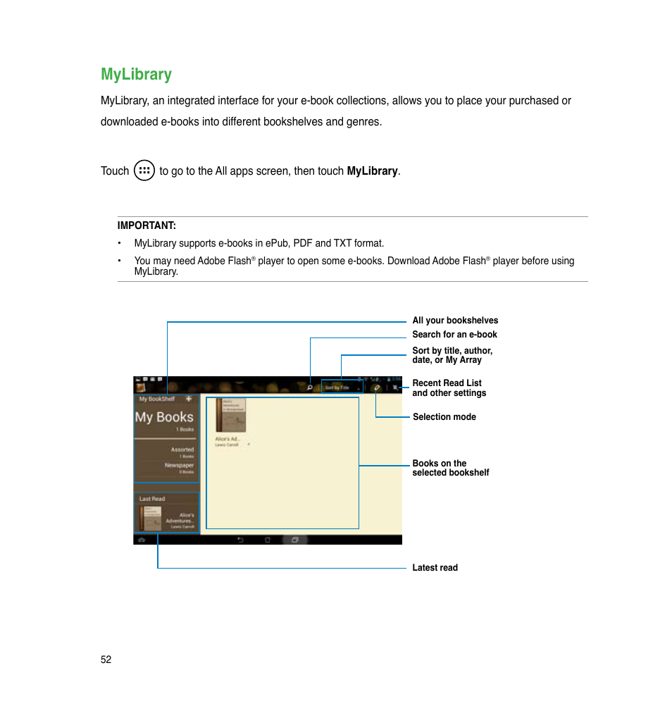 Mylibrary | Asus PadFone Infinity User Manual | Page 52 / 74