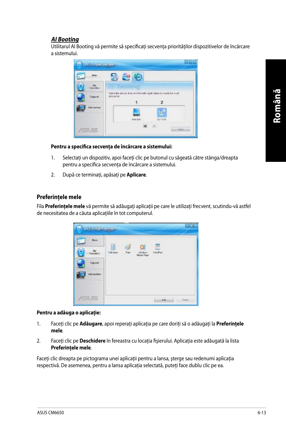 Ro m ân ă ro m ân ă ro m ân ă ro m ân ă | Asus CM6650 User Manual | Page 153 / 252