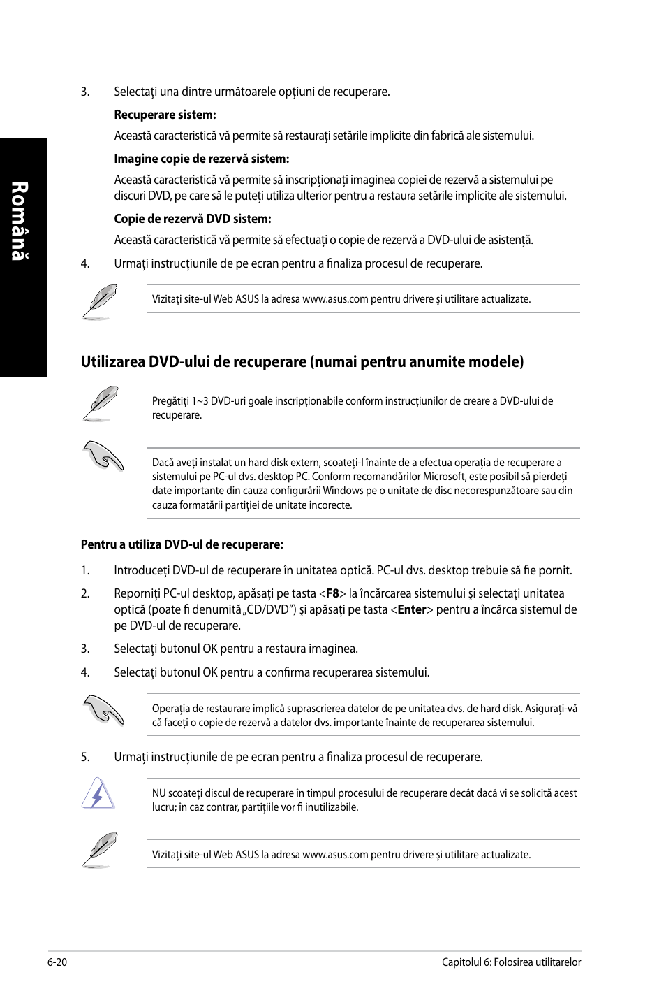 Ro m ân ă ro m ân ă | Asus CM6650 User Manual | Page 160 / 252