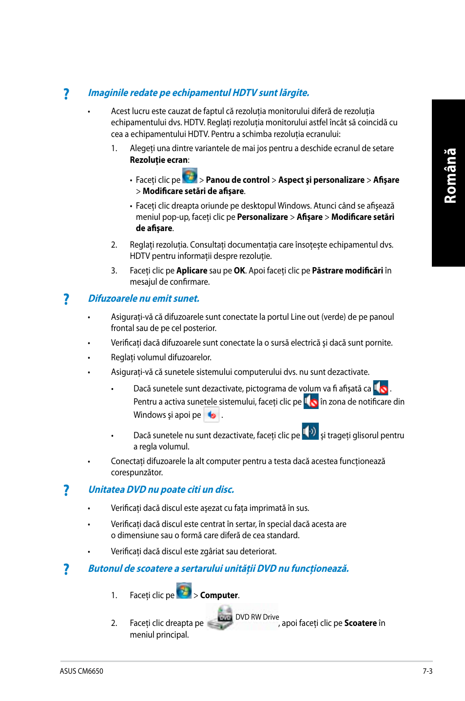 Ro m ân ă ro m ân ă ro m ân ă ro m ân ă | Asus CM6650 User Manual | Page 163 / 252