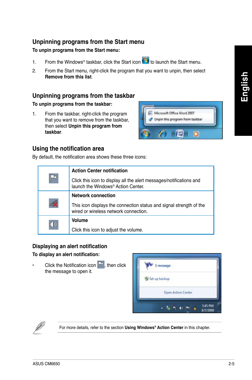 En glis h en gl is h | Asus CM6650 User Manual | Page 23 / 252