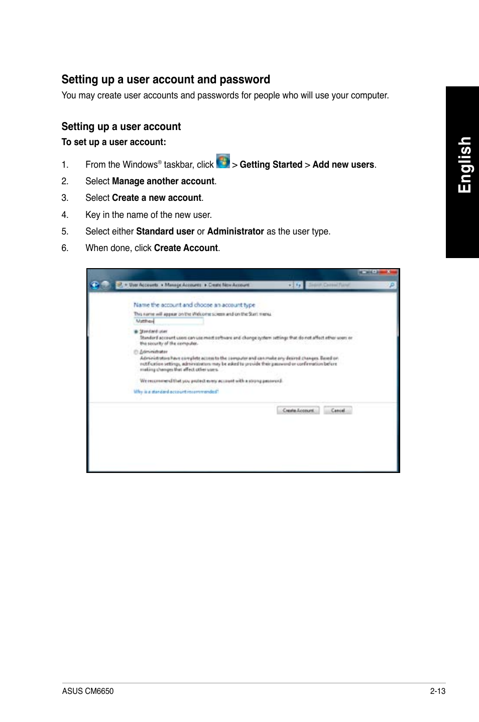 En glis h en gl is h | Asus CM6650 User Manual | Page 31 / 252