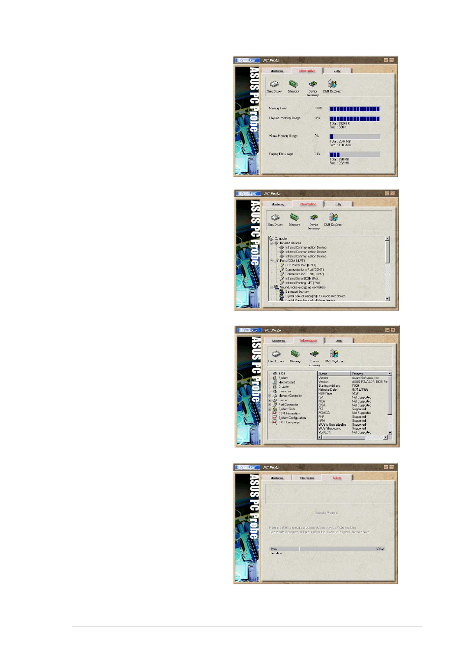 Utility | Asus P4S133 User Manual | Page 103 / 124