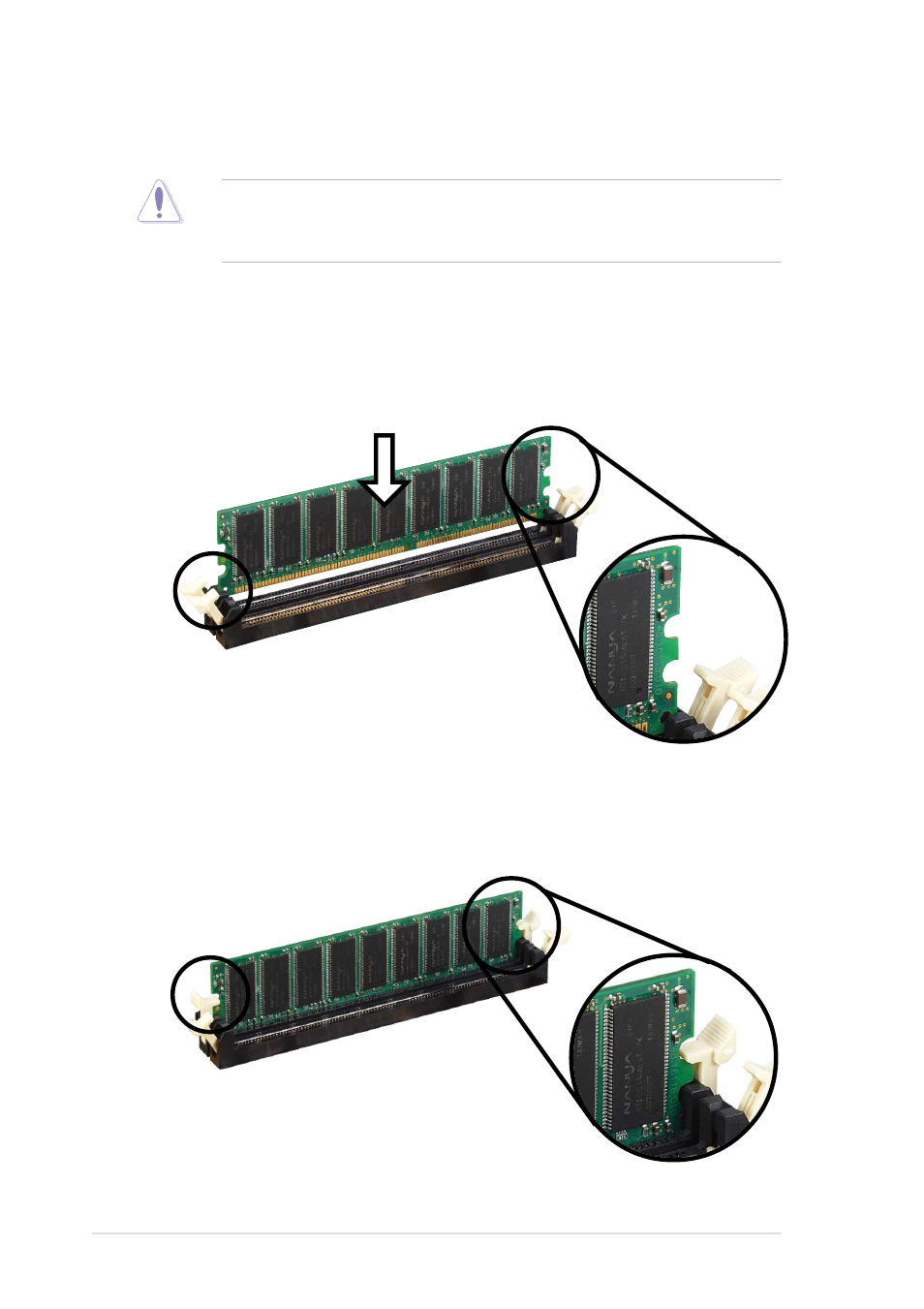 3 installing a dimm | Asus P4S133 User Manual | Page 30 / 124