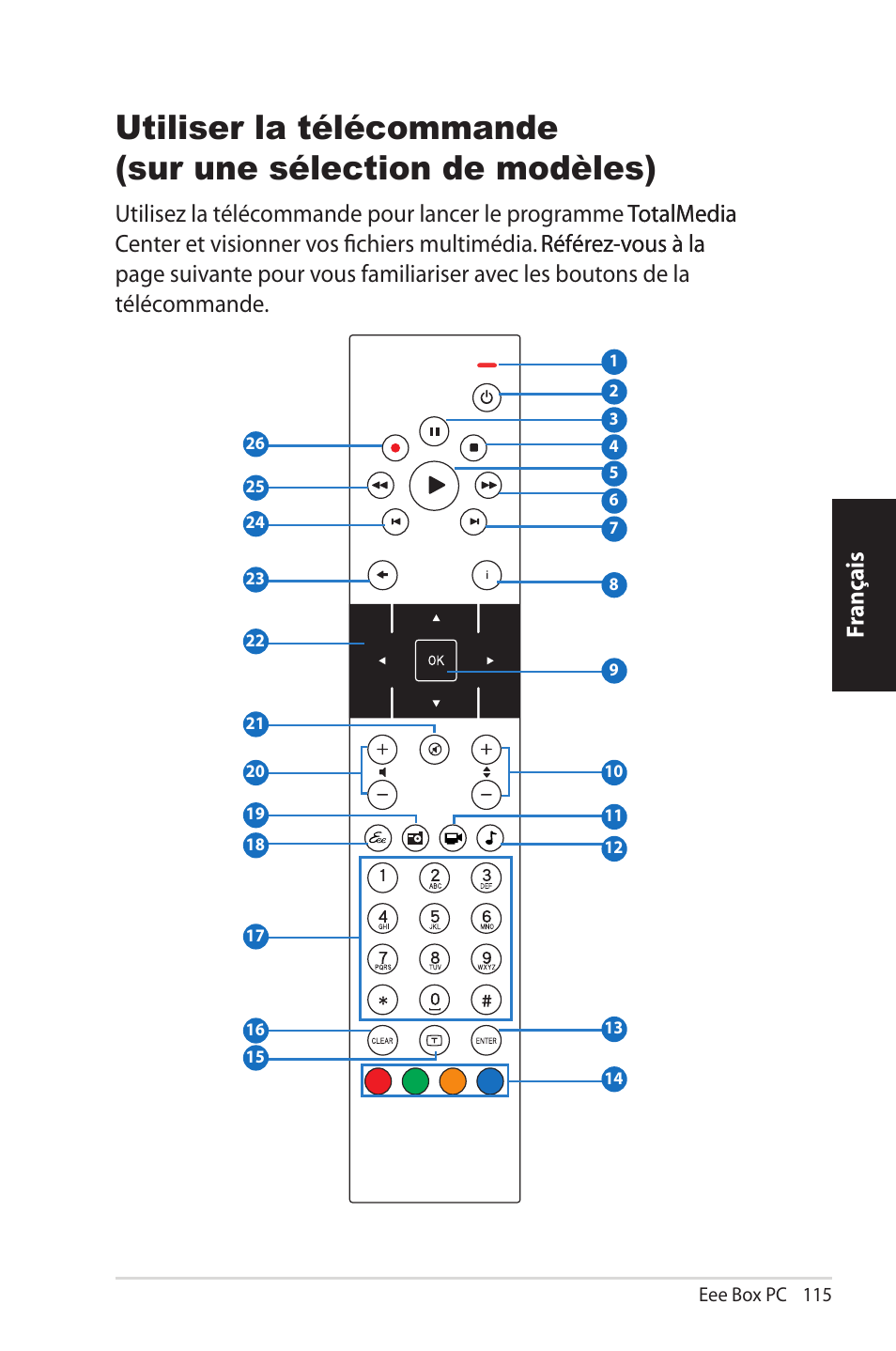 Fr ançais | Asus EB1012U User Manual | Page 115 / 325