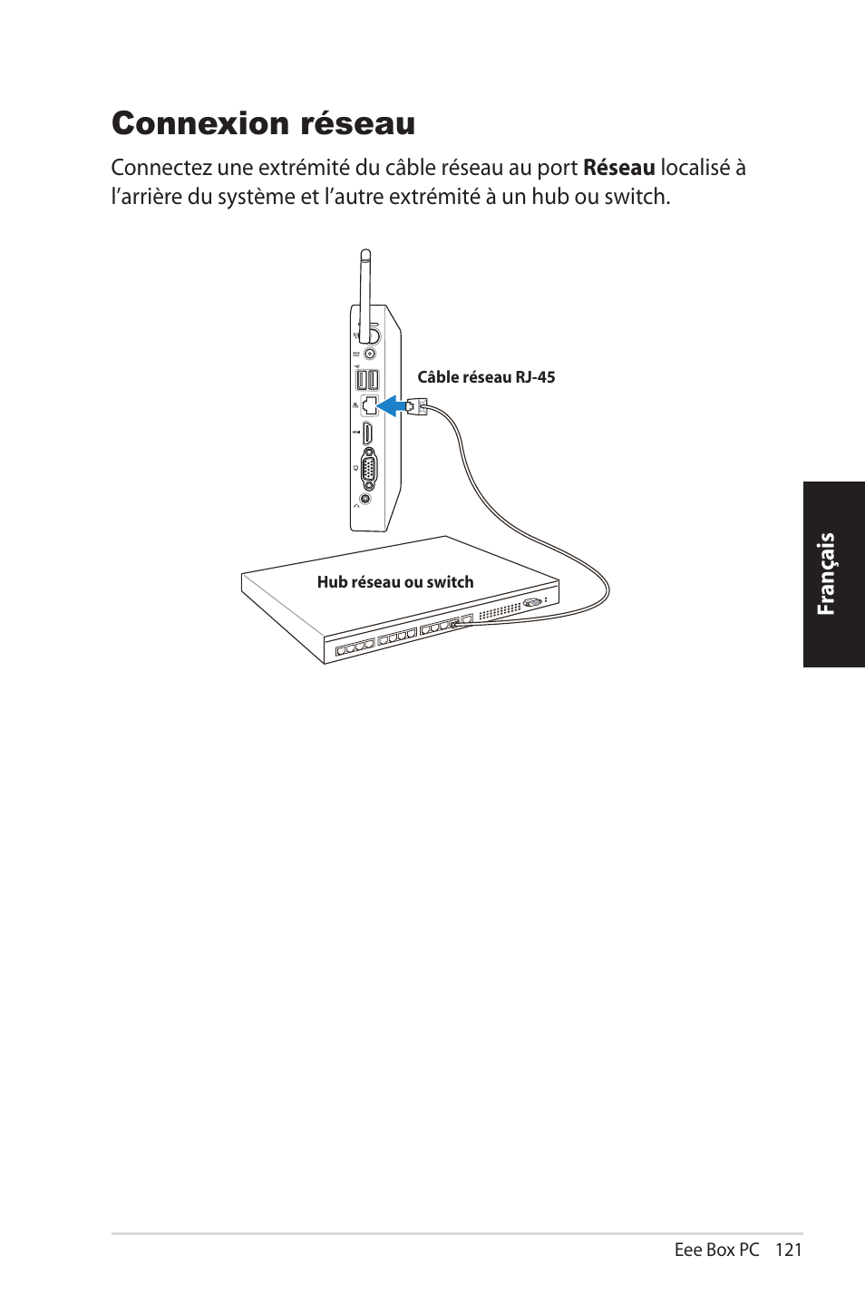 Connexion réseau | Asus EB1012U User Manual | Page 121 / 325