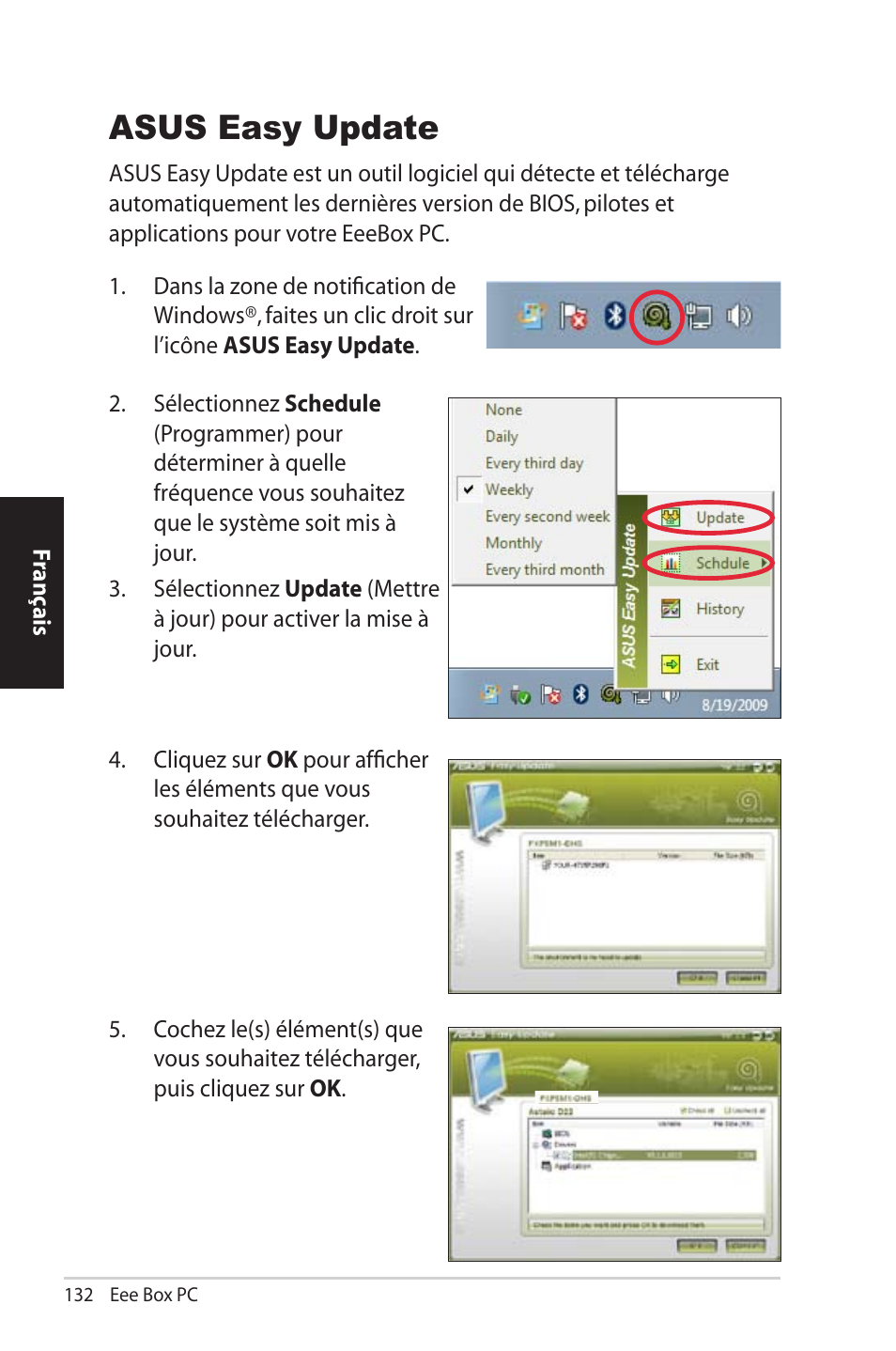 Asus easy update | Asus EB1012U User Manual | Page 132 / 325