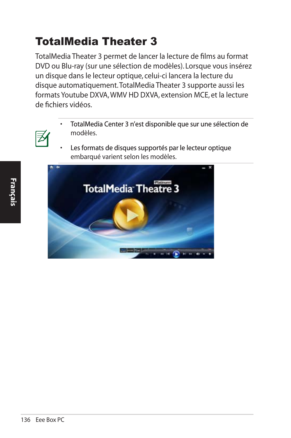 Totalmedia theater 3 | Asus EB1012U User Manual | Page 136 / 325