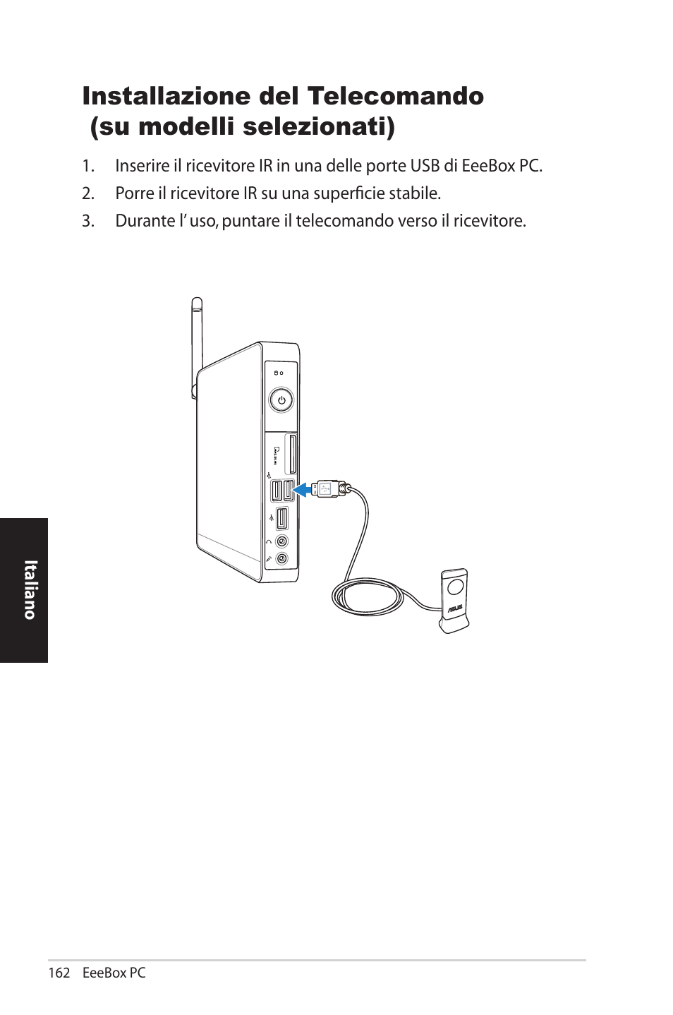 Setting up the remote control (on selected models) | Asus EB1012U User Manual | Page 162 / 325