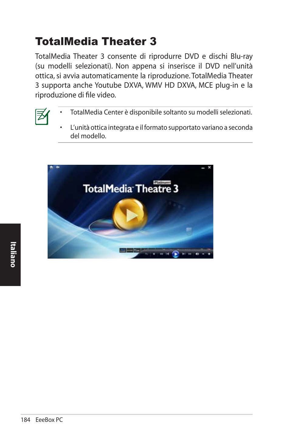 Totalmedia theater 3 | Asus EB1012U User Manual | Page 184 / 325