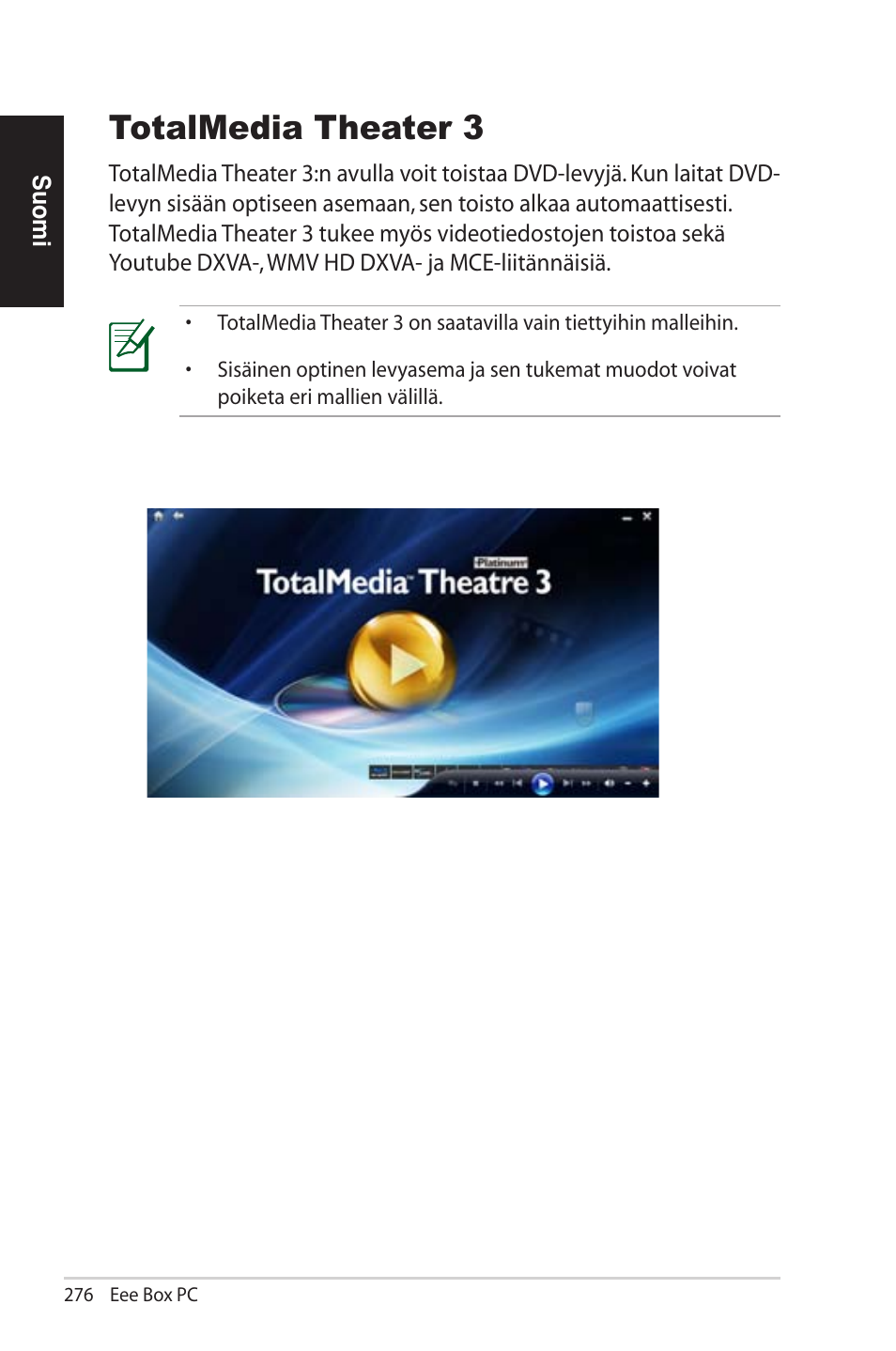 Totalmedia theater 3 | Asus EB1012U User Manual | Page 276 / 325