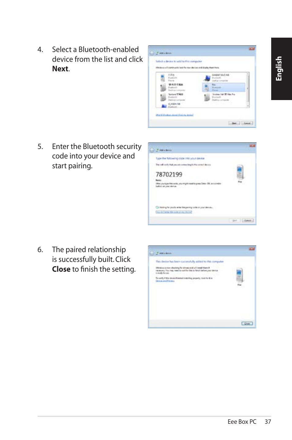 Asus EB1012U User Manual | Page 37 / 325