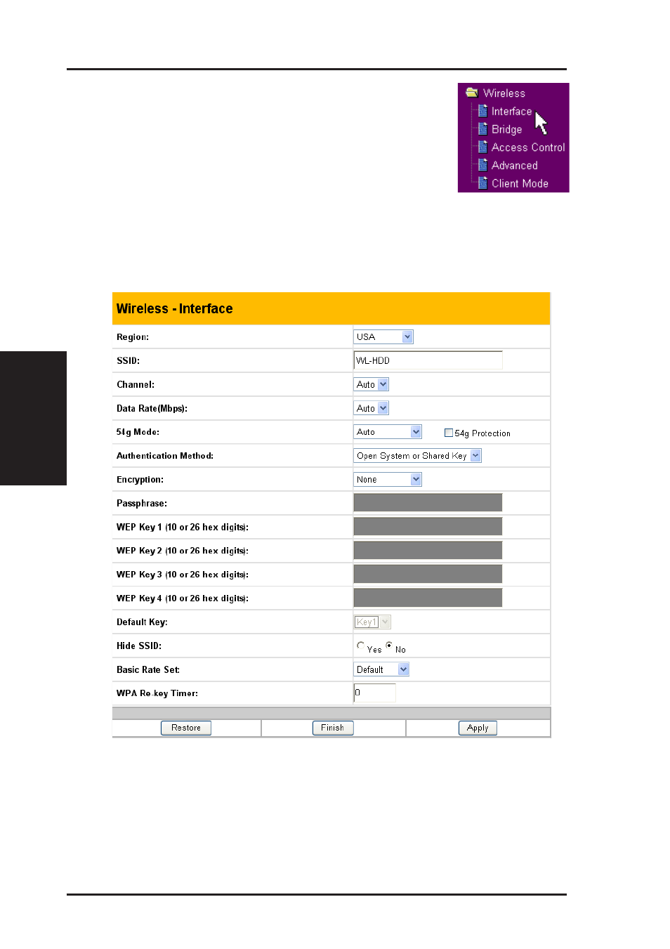 Chapter 3 - software configuration | Asus WL-HDD2.5 User Manual | Page 30 / 58