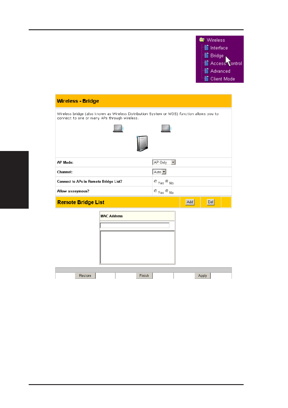 Chapter 3 - software configuration | Asus WL-HDD2.5 User Manual | Page 34 / 58