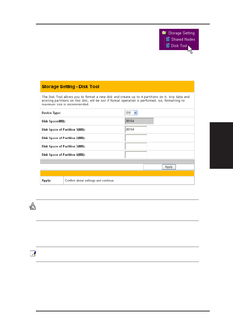 Chapter 3 - software configuration | Asus WL-HDD2.5 User Manual | Page 45 / 58