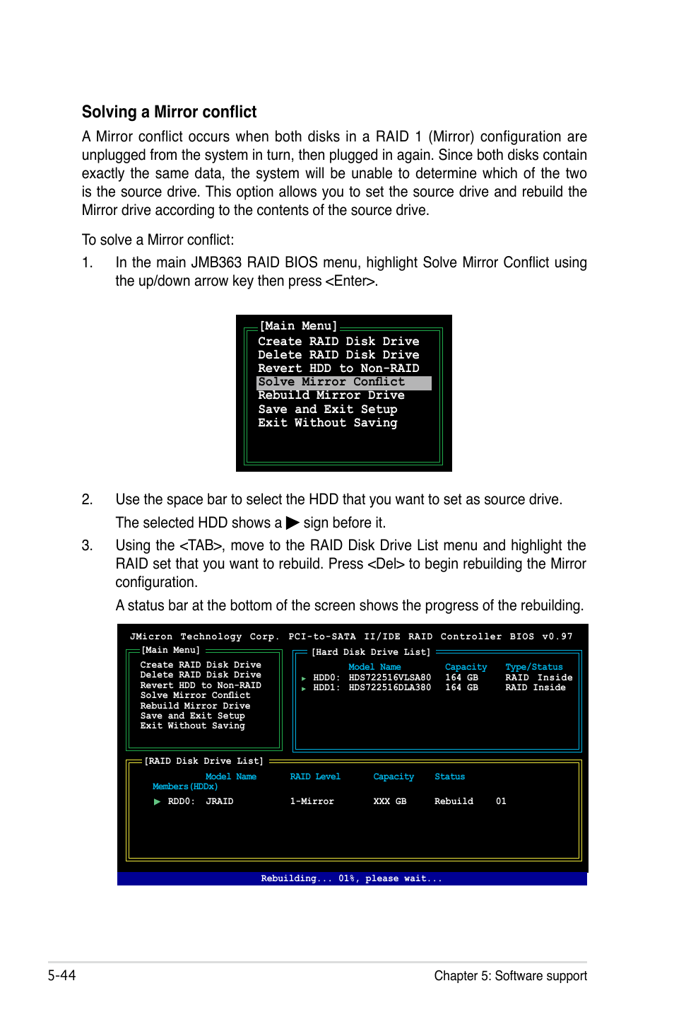 Solving a mirror conflict | Asus P5B Deluxe/WiFi-AP User Manual | Page 154 / 164