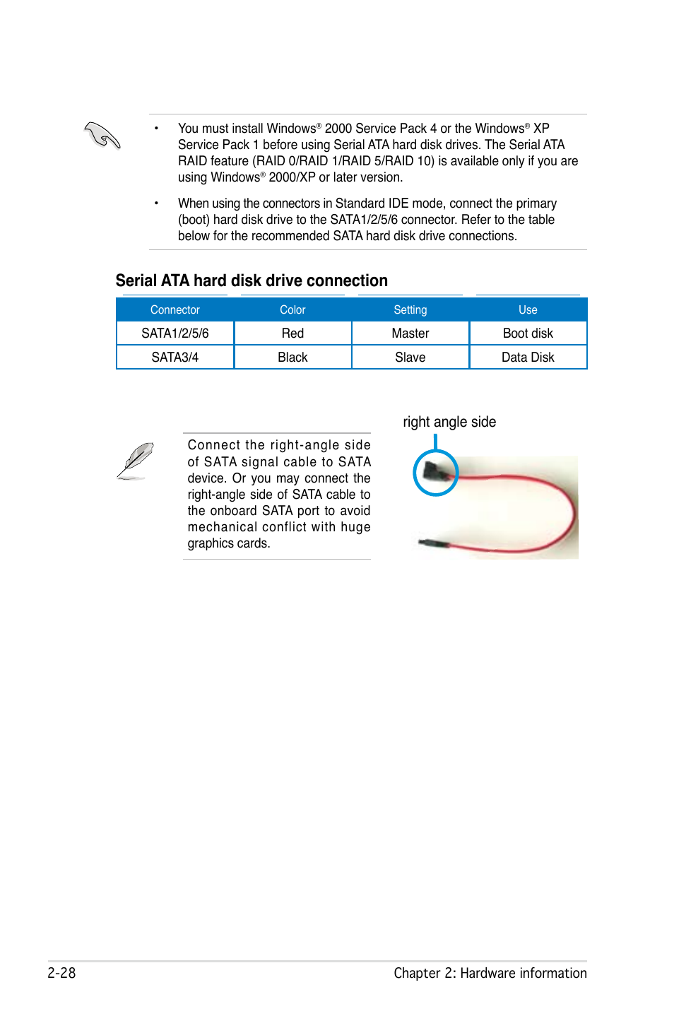 Serial ata hard disk drive connection | Asus P5B Deluxe/WiFi-AP User Manual | Page 54 / 164