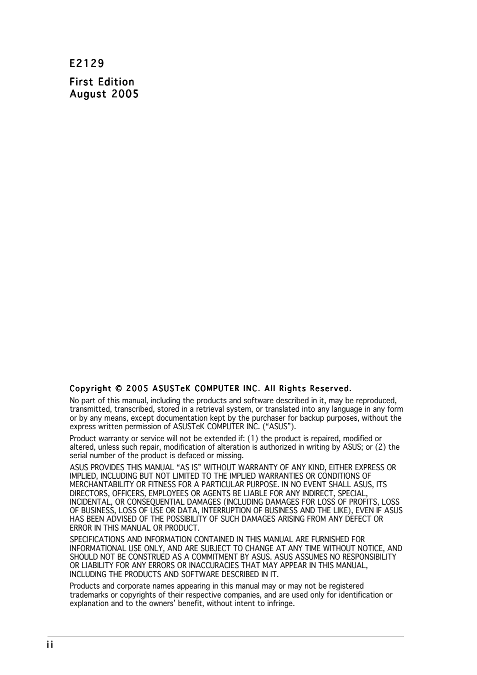 Asus K8N-DRE User Manual | Page 2 / 142