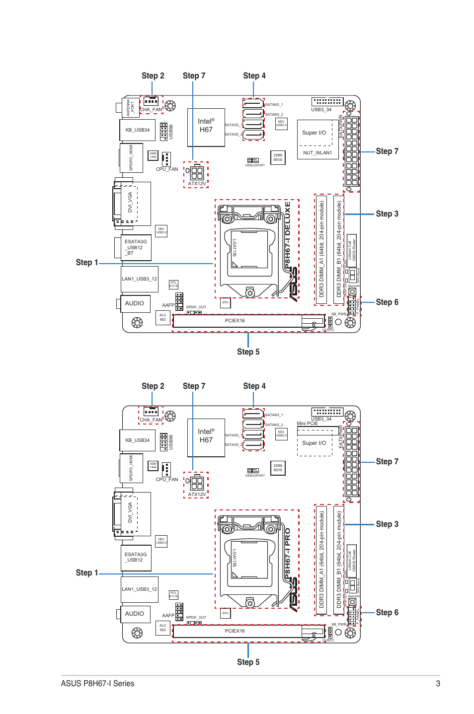 Asus p8h67-i series, Intel | Asus P8H67-I PRO User Manual | Page 3 / 12